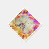 Romantische abstracte orchidee waterverf schilderi servet (Hoek)