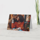 Romantische Afro-Amerikaanse Kaart (Voorkant)