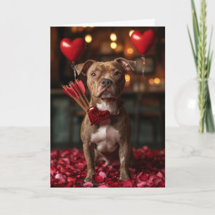 Romantische Amerikaanse Staffordshire Terrier Vale Kaart