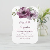 Romantische Anemonen Kaart (Staand voorkant)