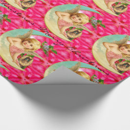 Romantische Angel 2 met Cat Victoriaans Cadeaupapier