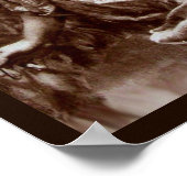 ROMANTISCHE ANGEL MET VERDER IN BROEIENDE SEPIË,WI POSTER (Hoek)