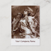 ROMANTISCHE ANGEL MET VERDERE BROEIENDE WITTE Pear Visitekaartje (Achterkant)