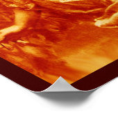 ROMANTISCHE ANGEL MET VERDERE IN ORANJE GEEL WIT POSTER (Hoek)