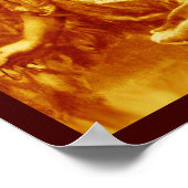 ROMANTISCHE ANGEL MET VERVANG IN GOUD GEEL WITTE POSTER (Hoek)