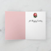 ROMANTISCHE ANGEL-SPEELROSEN EN EENVOUDIGERE EGG FEESTDAGEN KAART (Binnen)