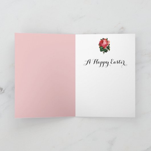 ROMANTISCHE ANGEL-SPEELROSEN EN EENVOUDIGERE EGG FEESTDAGEN KAART (Binnen)