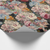 ROMANTISCHE ANGEL-SPEELROSSEN EN -STROMEN CADEAUPAPIER (Hoek)