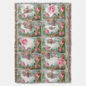 ROMANTISCHE ANGEL-SPEELROSSEN EN -STROMEN DEKEN (Voorkant Verticaal)