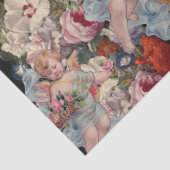 ROMANTISCHE ANGEL-SPEELROSSEN EN -STROMEN TISSUEPAPIER (Detail)