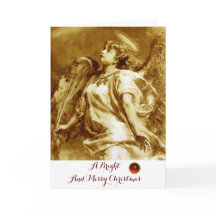 ROMANTISCHE ANGEL, VERDER, BROWN SEPIA WHITE Kerst