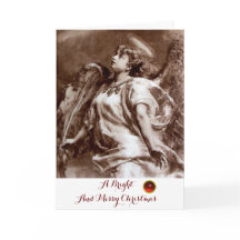 ROMANTISCHE ANGEL, VERDER, BROWN SEPIA WHITE Kerst