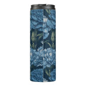 Romantische Anjer Charme Retro Bruiloft Thermosbeker (Achterkant)
