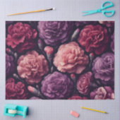 Romantische anjers roze en Paarse decoupage Tissuepapier (Craft)