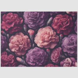 Romantische anjers roze en Paarse decoupage Tissuepapier