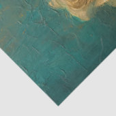 Romantische Antiek Emerald en Gold Design Series 1 Tissuepapier (Detail)