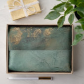 Romantische Antiek Emerald en Gold Design Series 1 Tissuepapier (Geschenk)