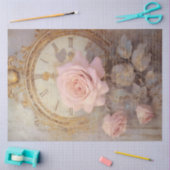 Romantische Antiek Roze en Gouden Design Serie 18 Tissuepapier (Craft)