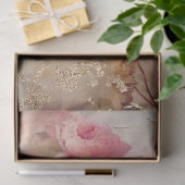 Romantische Antiek Roze en Gouden Design Serie 19 Tissuepapier (Geschenk)