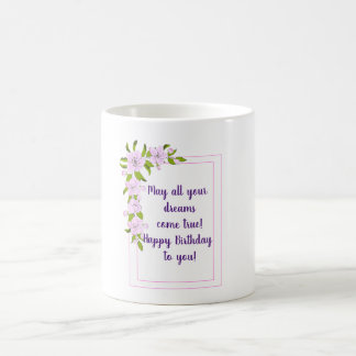 Romantische appelboom bloemen verjaardag Minimalis Koffiemok