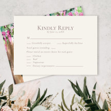Romantische Aquarel Acacia Trouw RSVP Kaart