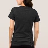 Romantische Aquarel Bruidsboeket Tri-Blend Shirt (Achterkant)