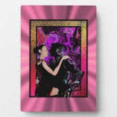 Romantische Art Deco-stijl dansers Fotoplaat (voorkant)