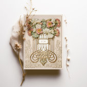 Romantische Art Nouveau bruiloft Kaart