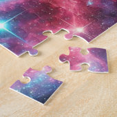 Romantische Astronaut Puzzel – Heart Nebula Design (Zijkant)
