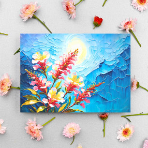 Romantische Australische Myrtle Bloemen Impression Briefkaart