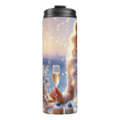 Romantische avond bij Eiffeltoren Thermosbeker (Voorkant)