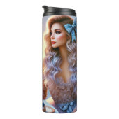 Romantische avond bij Eiffeltoren Thermosbeker (Geroteerd rechts)