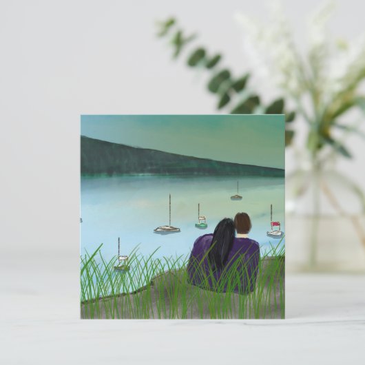 Romantische avond uit kaart (Staand voorkant)