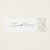 Romantische Baby's Breath Date Night Ideeën Kaart (Voorkant)