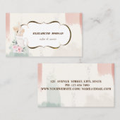 Romantische Bakkerij Waterverf Bakkerij Handgereed Visitekaartje (Voorkant / Achterkant)