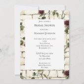 Romantische bakstenen muur rode rozen Vrijgezellen Kaart (Voorkant)