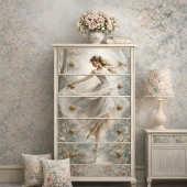 Romantische Ballerina Dans Bos Decoupage Tissuepapier