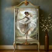 Romantische Ballerina Dans Bos Decoupage Tissuepapier