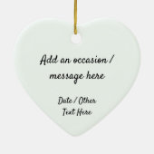 Romantische Balletdansers - Uw Initialen & Tekst Keramisch Ornament (Achterkant)