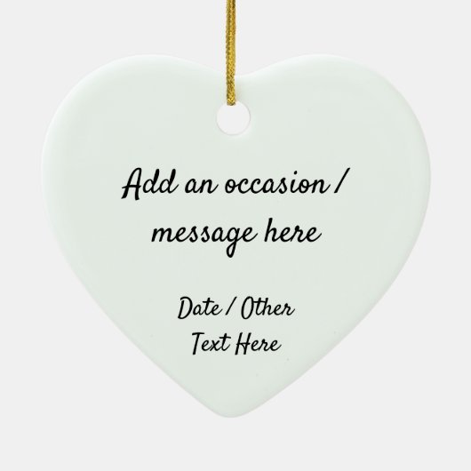 Romantische Balletdansers - Uw Initialen & Tekst Keramisch Ornament (Achterkant)