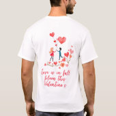 Romantische ballonliefde t-shirt (Achterkant)