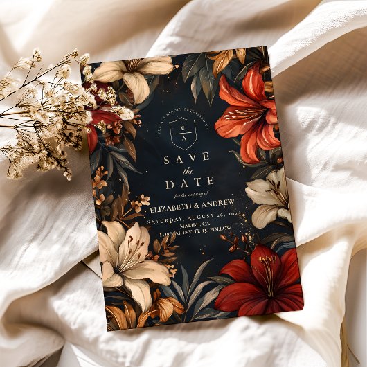 Romantische Barok Bruiloft Save The Date