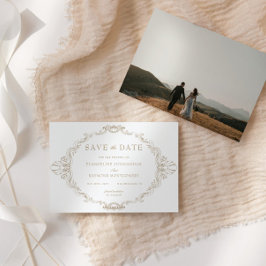 Romantische Barokke Sierlijke Fotolijst Save The Date