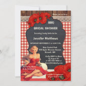 Romantische  BBQ Bridal Shower Kaart (Voorkant)