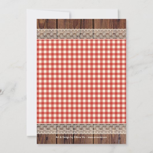 Romantische  BBQ Bridal Shower Kaart (Achterkant)