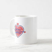 Romantische 'Be My Love' koffie Koffiemok (Voorkant links)
