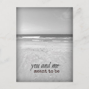 Romantische Beach Scene voor jou en mij Briefkaart