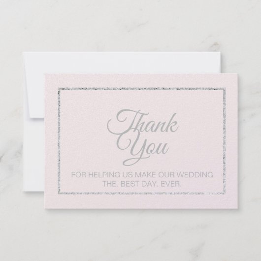 Romantische bedankkaartjes kaart (Voorkant)