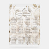 Romantische Beige Pioenrozen Bloemen Zitkaarten Acryl Bord (Voorkant)