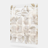 Romantische Beige Pioenrozen Bloemen Zitkaarten Acryl Bord (Hoek)